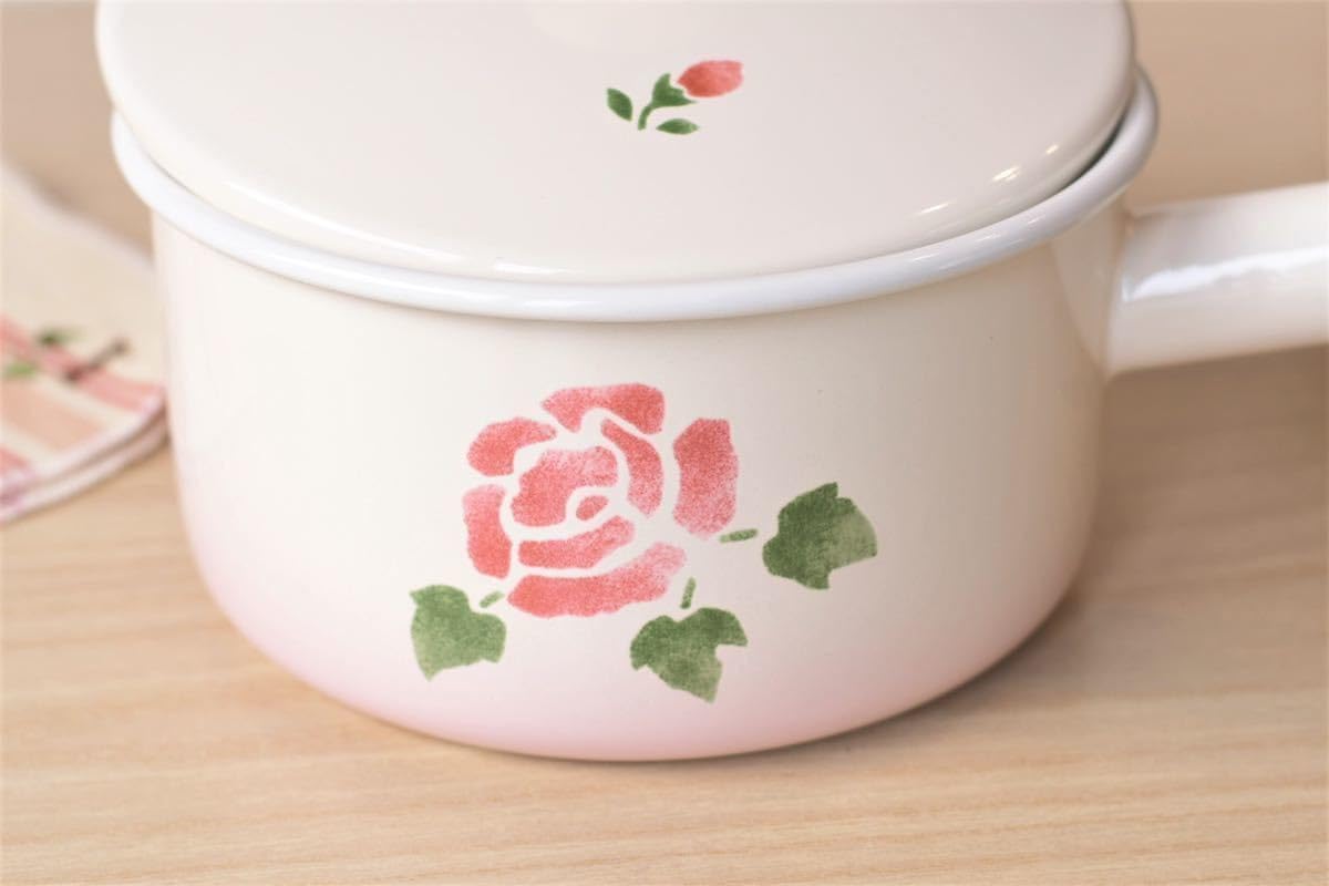 Amazon.co.jp: マニーローズ ホーロー 16cm スープパン 片手鍋 調理